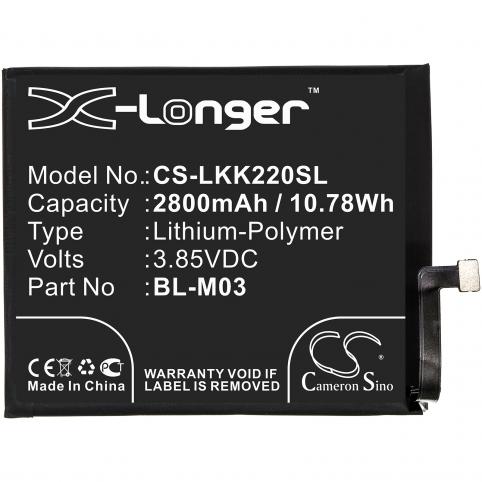 Batterie telephone lg lmk200emw