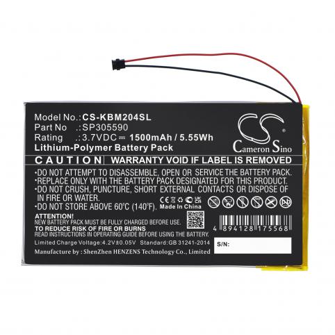 Batterie livre electronique kobo n204 kbo b